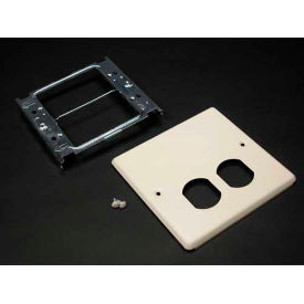 Wiremold V4047bx For 15a And 20a Duplex Receptacles Ivory 5-1/8