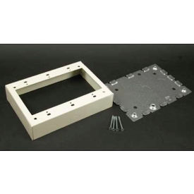 Wiremold V5747-3 3-Gang Shallow Switch & Receptacle Box Ivory 4-5/8