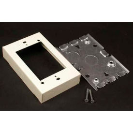 Wiremold V5748s Shallow Switch & Receptacle Box Ivory 4-5/8
