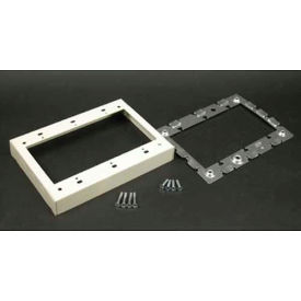 Wiremold V5751-3 3-Gang Flush Type Extension Adapter Ivory 4-5/8