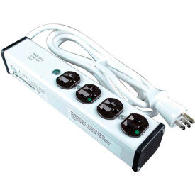 Wiremold ULM4-6 6ft. 4-Outlet 15-Amp Medical Grade Power Strip Surge Protector ULM4-6*