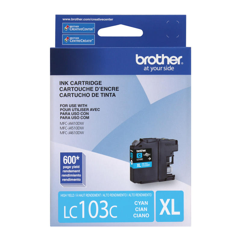 Brother LC103 Cyan Ink Cartridge, LC103C MPN:BRTLC103CS