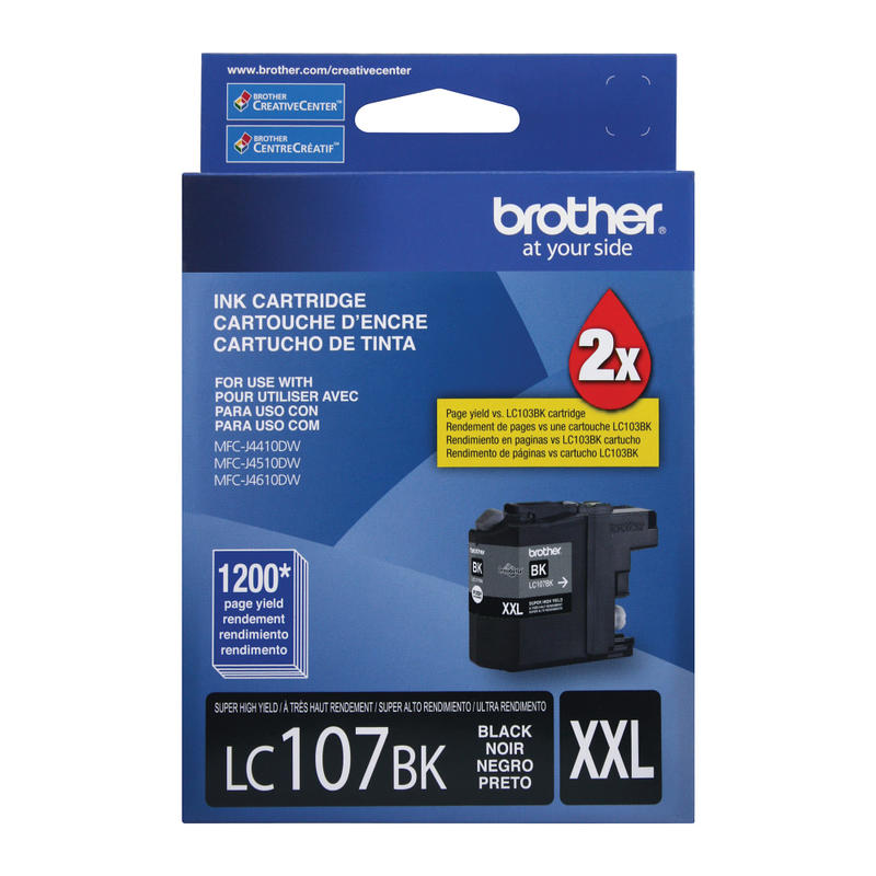 Brother LC107 Black High-Yield Ink Cartridge, LC107BK MPN:BRTLC107BKS