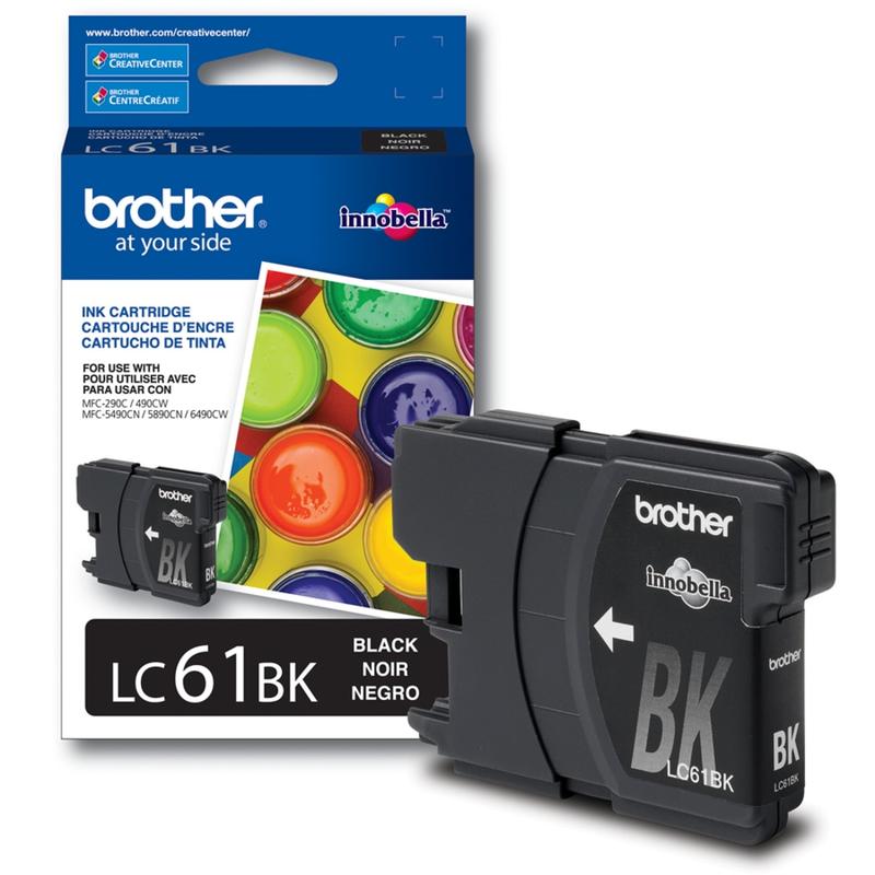 Brother LC61 Black Ink Cartridge, LC61BK MPN:BRTLC61BKS