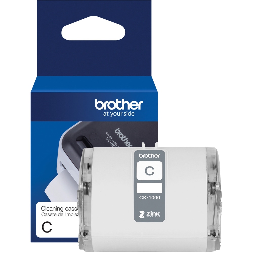 Brother Genuine CK-1000 ~ 2 (1.97in) 50 mm wide x 6.5 ft. (2 m) Cleaning Roll for Brother VC-500W Label and Photo Printers, CK1000 MPN:CK1000
