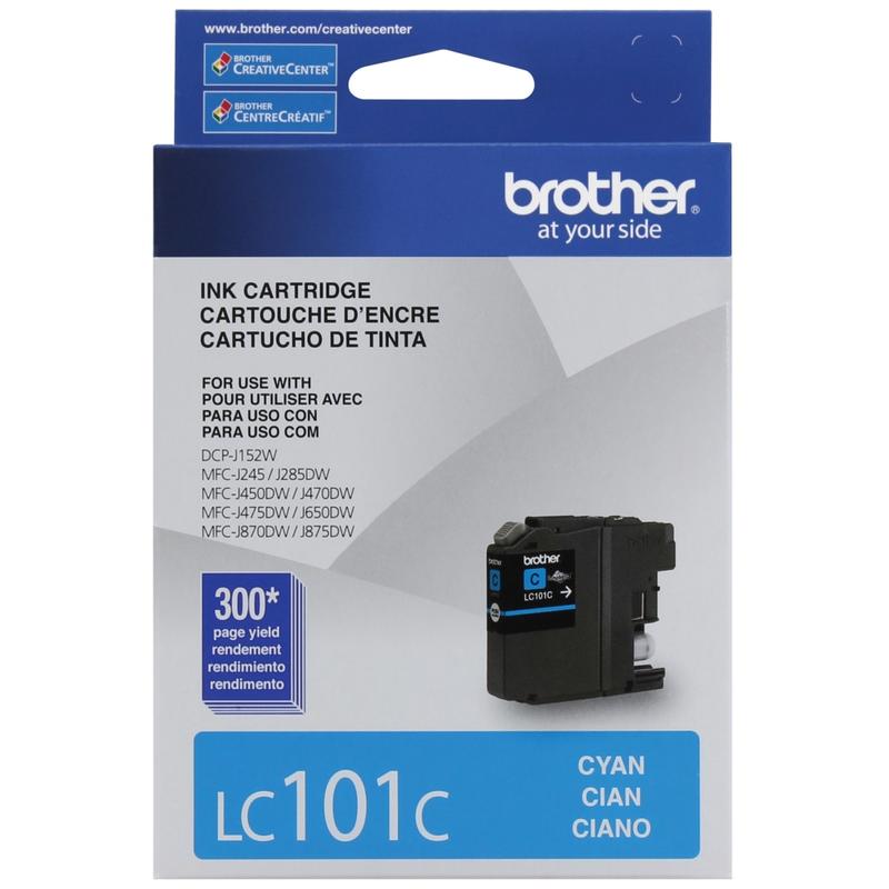 Brother LC101 Cyan Ink Cartridge, LC101-C MPN:LC101C
