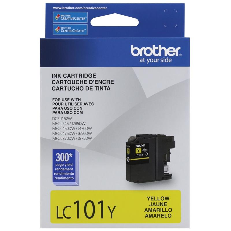 Brother LC101 Yellow Ink Cartridge, LC101-Y MPN:LC101Y
