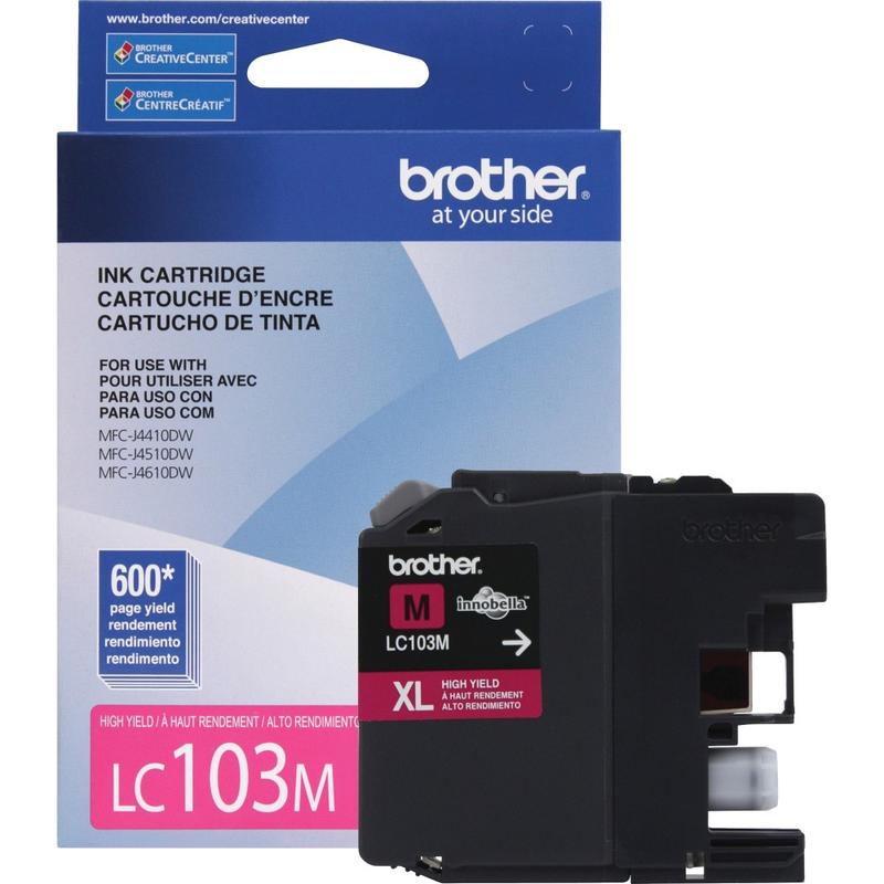 Brother LC103 Magenta High-Yield Ink Cartridge, LC103M MPN:LC103M