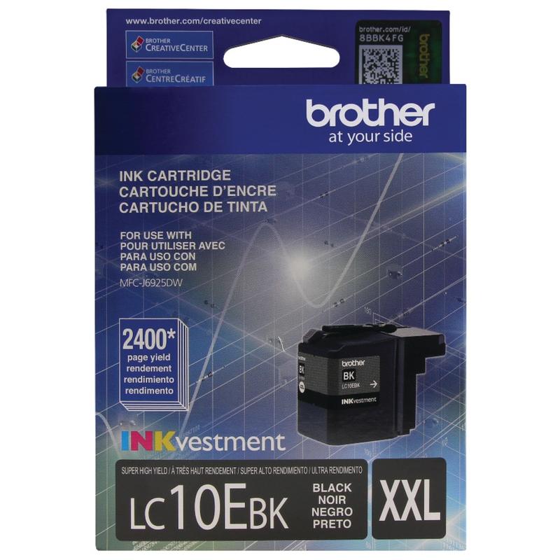 Brother LC10 Black High-Yield Ink Cartridge, LC10EBK MPN:LC10EBK