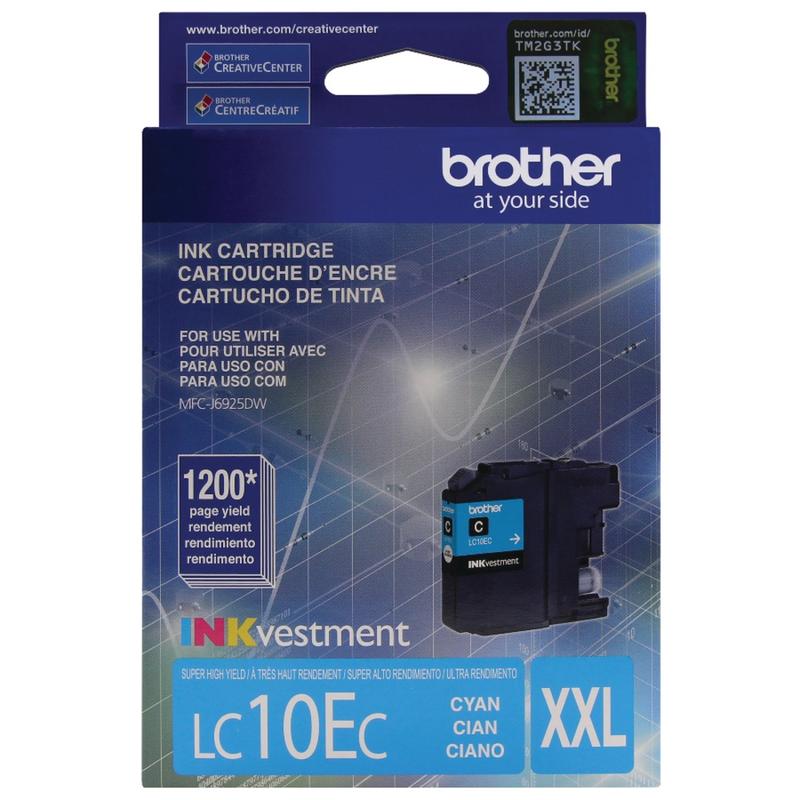 Brother LC10 Cyan High-Yield Ink Cartridge, LC10EC MPN:LC10EC