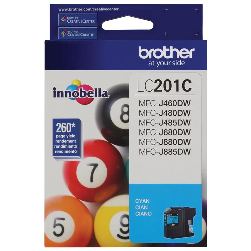 Brother LC201 Cyan Ink Cartridge, LC201C MPN:LC201C