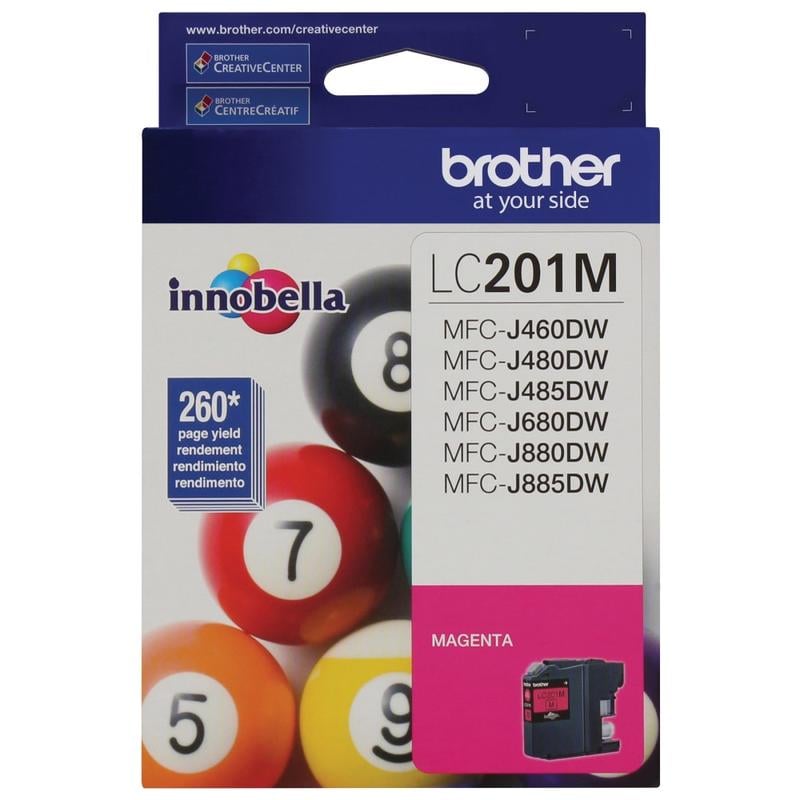 Brother LC201 Magenta Ink Cartridge, LC201M MPN:LC201M