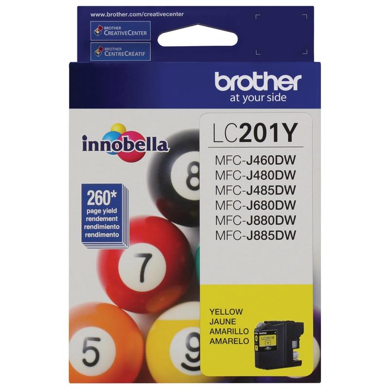 Brother LC201 Yellow Ink Cartridge, LC201Y MPN:LC201Y