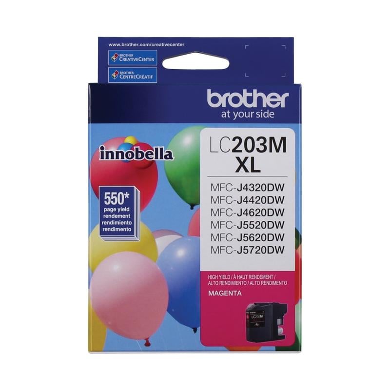 Brother LC203 Magenta High-Yield Ink Cartridge, LC203MS MPN:LC203MS