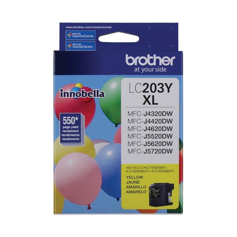 Brother LC203 Yellow High-Yield Ink Cartridge, LC203YS MPN:LC203YS