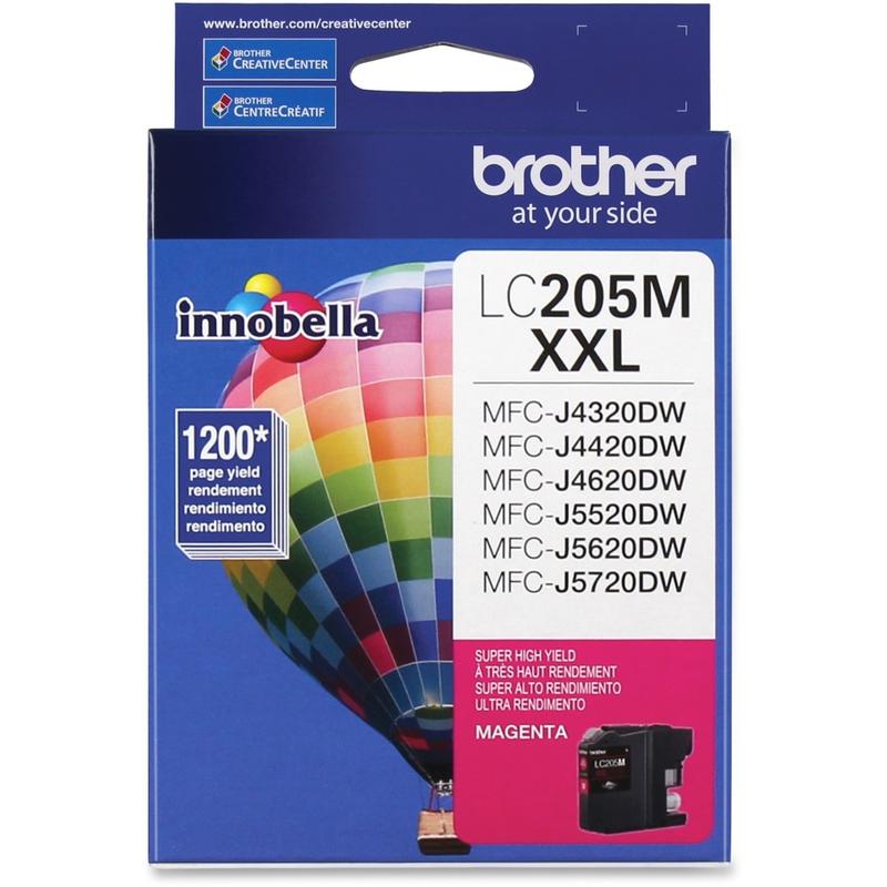 Brother LC205 Magenta Extra-High-Yield Ink Cartridge, LC205M MPN:LC205M