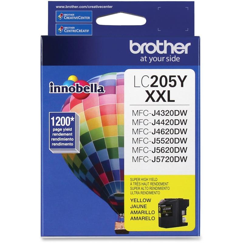 Brother LC205 Yellow Extra-High-Yield Ink Cartridge, LC205Y MPN:LC205Y
