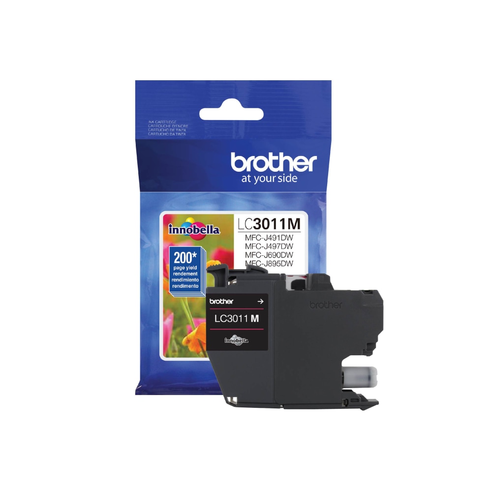 Brother Innobella LC3011M Original Standard Yield Inkjet Ink Cartridge - Single Pack - Magenta - 1 Each - 200 Pages MPN:LC3011M