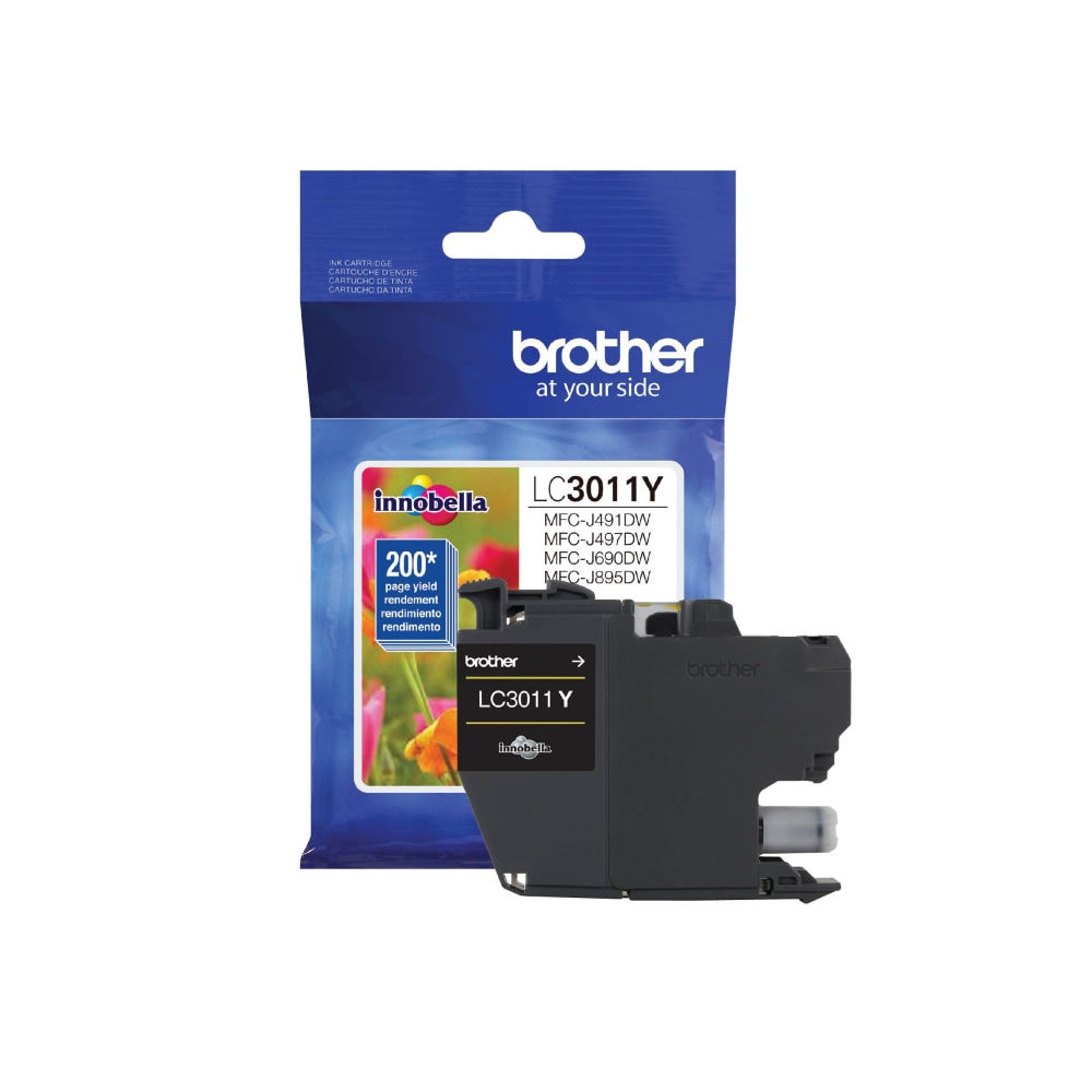 Brother Innobella LC3011Y Original Standard Yield Inkjet Ink Cartridge - Single Pack - Yellow - 1 Each - 200 Pages MPN:LC3011Y