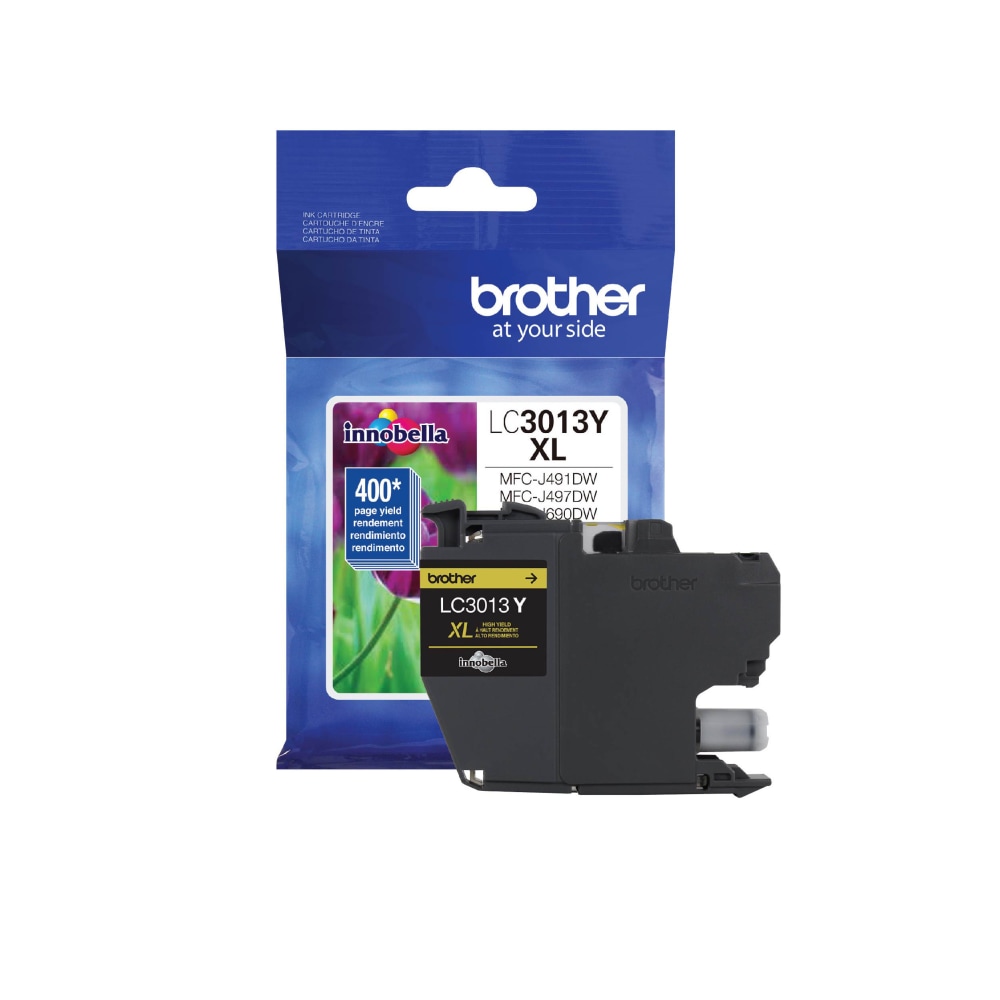 Brother Innobella LC3013Y Original High Yield Inkjet Ink Cartridge - Single Pack - Yellow - 1 Each - 400 Pages MPN:LC3013Y