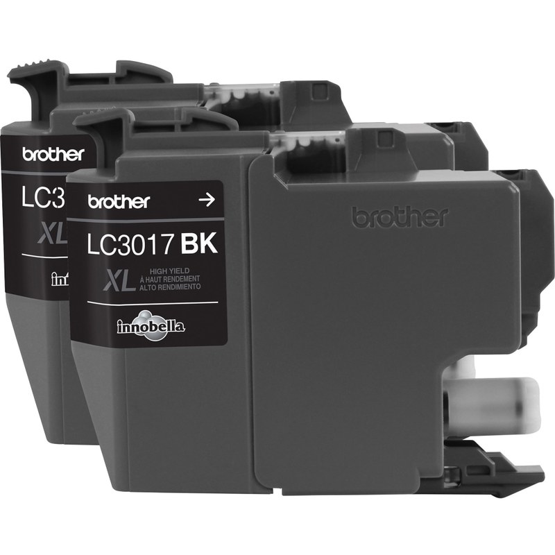 Brother LC3017 Black High-Yield Ink Cartridges, Pack Of 2, LC30172XL MPN:LC30172PK