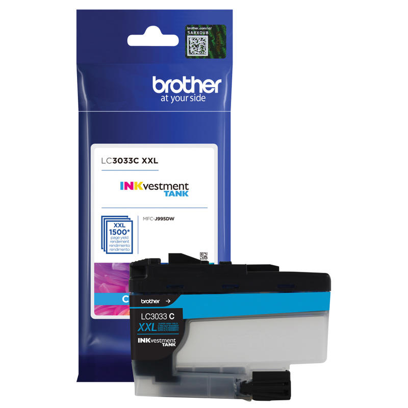 Brother LC3033 INKvestment Cyan High-Yield Ink Tank, LC3033C MPN:LC3033C