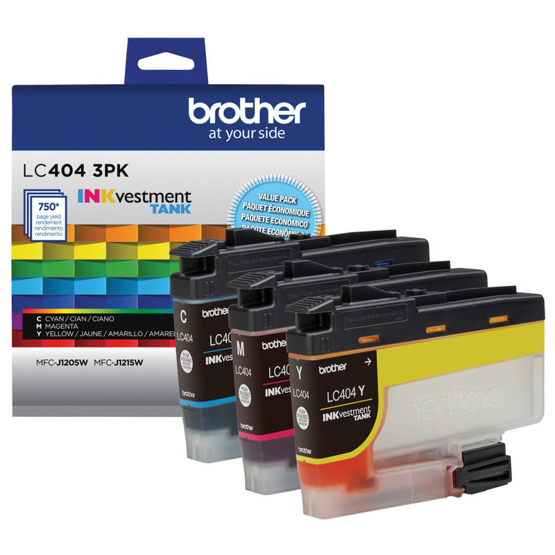 Brother LC4043PKS INKvestment Cyan, Magenta, Yellow Ink Tanks, Pack Of 3 MPN:LC4043PKS