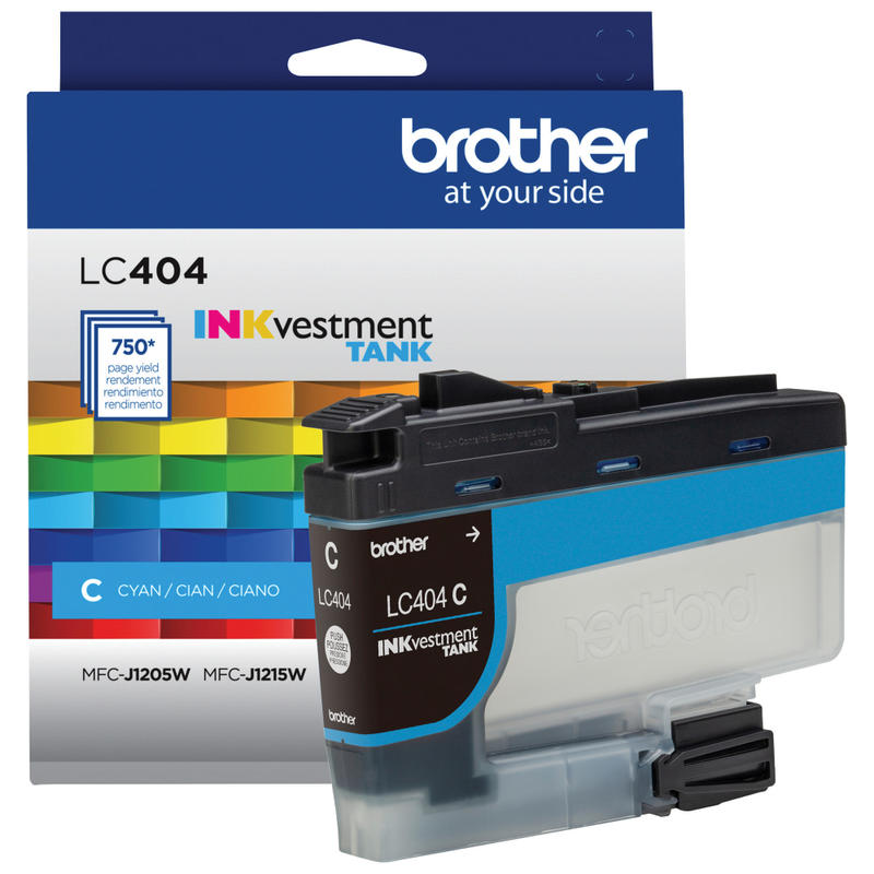 Brother LC404 INKvestment Cyan Ink Tank, LC404C MPN:LC404CS