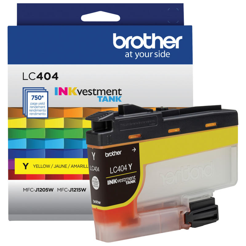 Brother LC404 INKvestment Yellow Ink Tank, LC404Y MPN:LC404YS