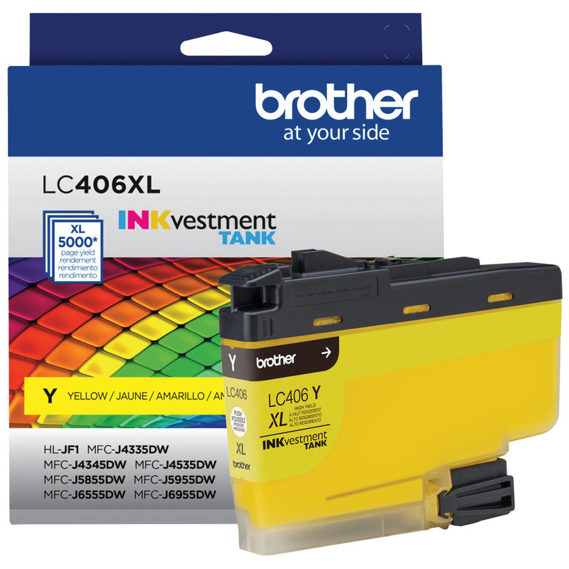 Brother LC406XL INKvestment Yellow High-Yield Ink Tank, LC406XLY MPN:LC406XLYS