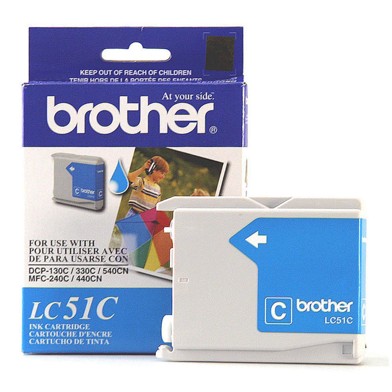 Brother LC51 Cyan Ink Cartridge, LC51C MPN:LC51C