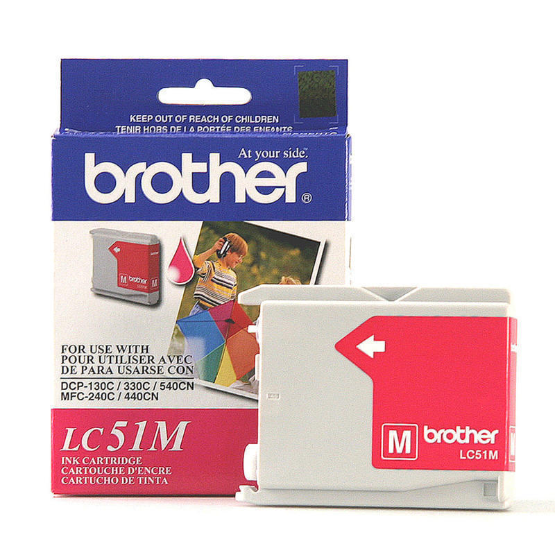 Brother LC51 Magenta Ink Cartridge, LC51M MPN:LC51M