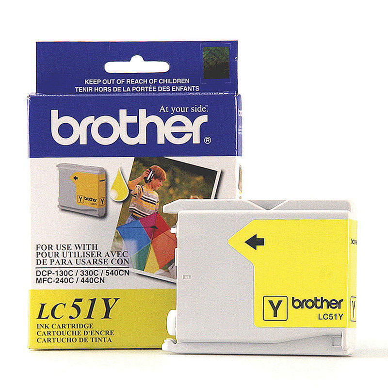 Brother LC51 Yellow Ink Cartridge, LC51Y MPN:LC51Y