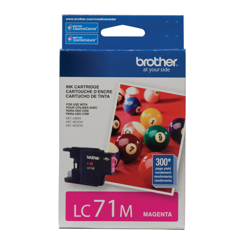 Brother LC71 Magenta Ink Cartridge, LC71M MPN:LC71M