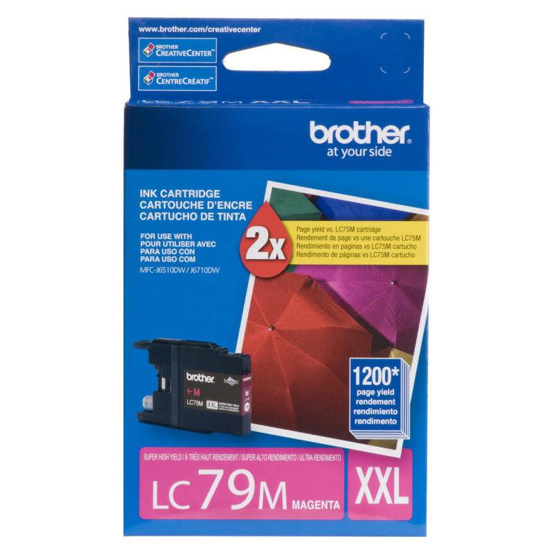 Brother LC79 Magenta Super-High-Yield Ink Cartridge, LC79M MPN:LC79M
