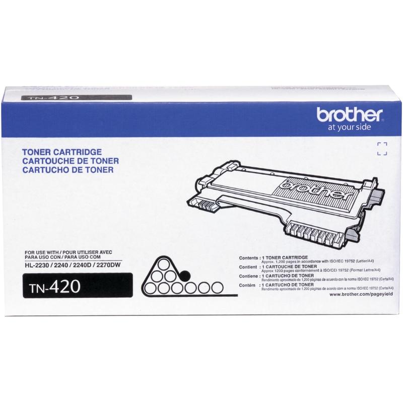Brother TN-420 Black Toner Cartridge, TN-420BK MPN:TN420
