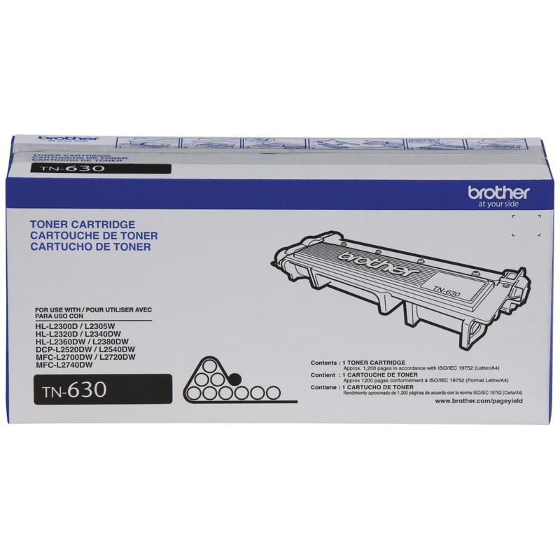 Brother TN-630 Black Toner Cartridge, TN-630BK MPN:TN630