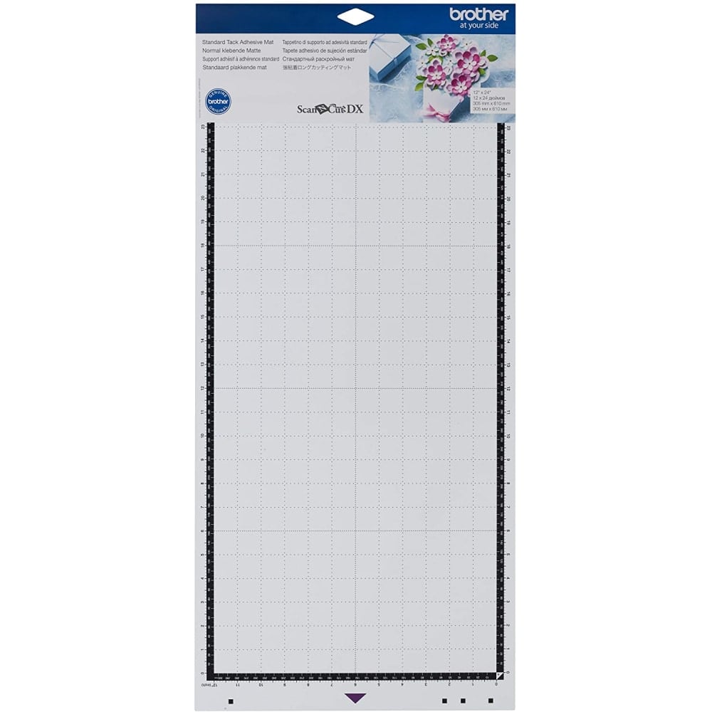 Brother ScanNCut DX Adhesive Mat, Standard Tack, 12in x 24in, White MPN:CADXMATSTD24