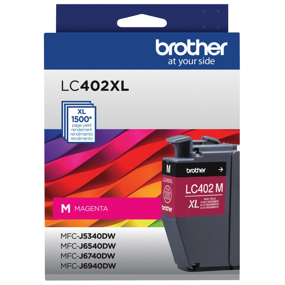 Brother LC402XL Magenta High-Yield Ink Cartridge, LC402XLM MPN:LC402XLMS