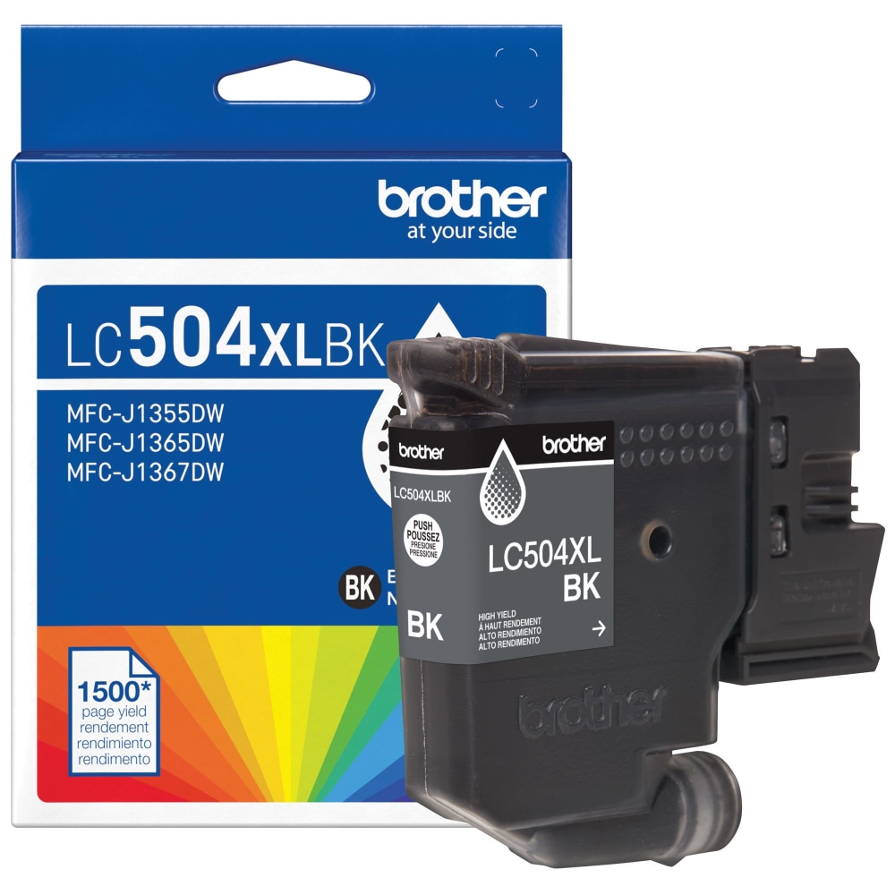 Brother LC504XLBK Black High Yield Ink Cartridge MPN:LC504XLBKS