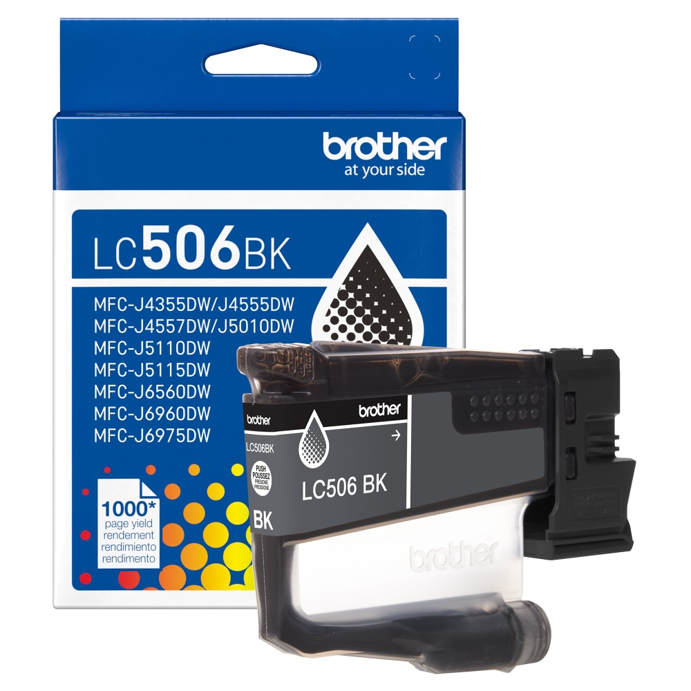 Brother LC506BK Black Standard Yield Ink Cartridge MPN:LC506BKS