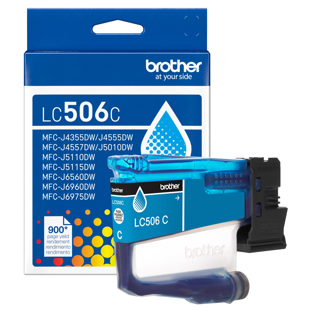 Brother LC506C Cyan Standard Yield Ink Cartridge MPN:LC506CS