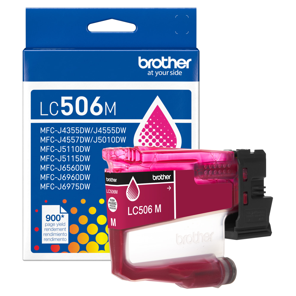 Brother LC506M Magenta Standard Yield Ink Cartridge MPN:LC506MS
