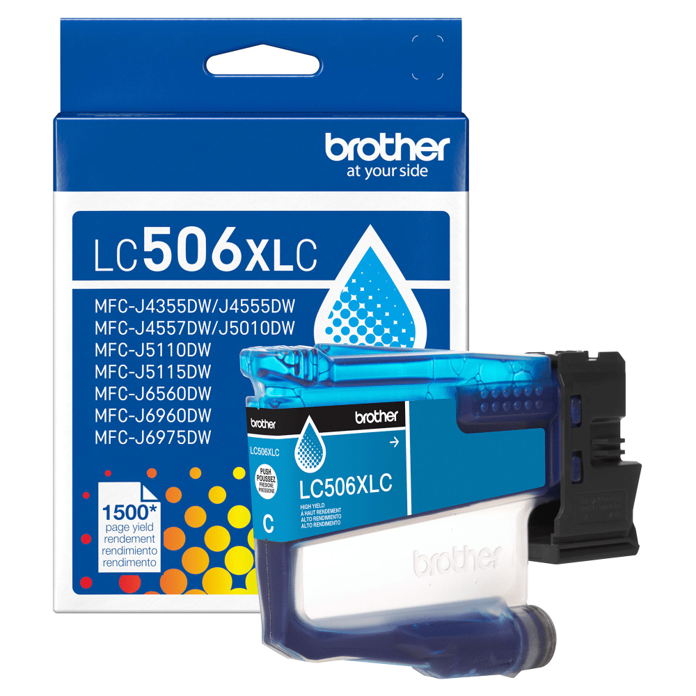 Brother LC506XLC Cyan High Yield Ink Cartridge MPN:LC506XLCS
