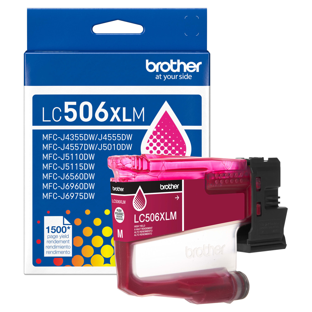 Brother LC506XLM Magenta High Yield Ink Cartridge MPN:LC506XLMS
