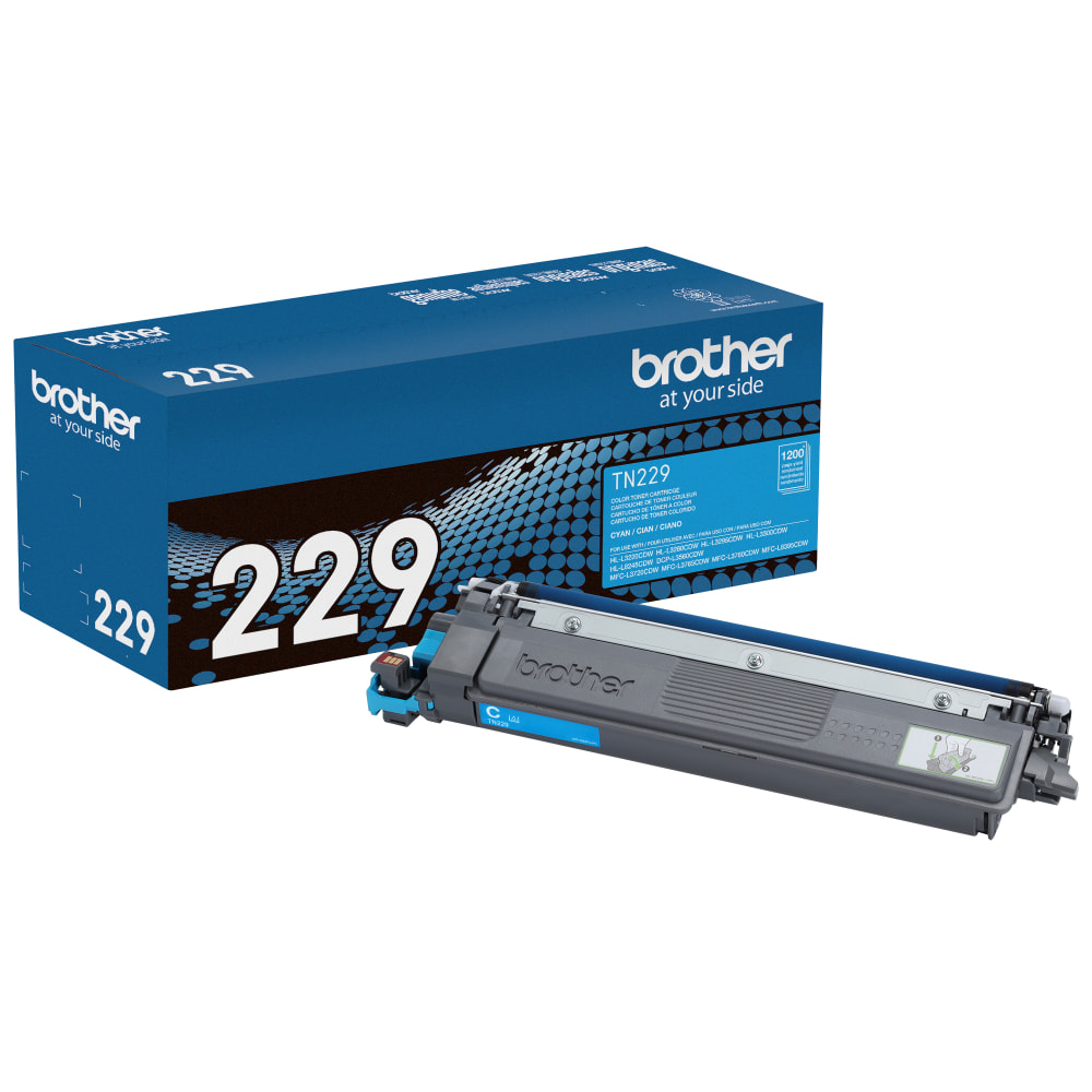 Brother TN229 Cyan Standard Yield Toner Cartridge (TN229C) MPN:TN229C