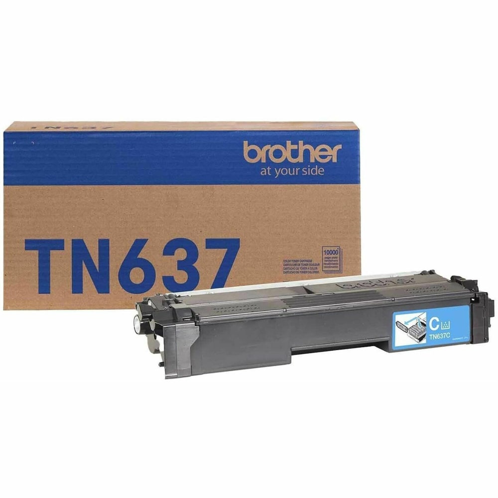 Brother Genuine TN637C Cyan Ultra High Yield Toner Cartridge MPN:TN637C