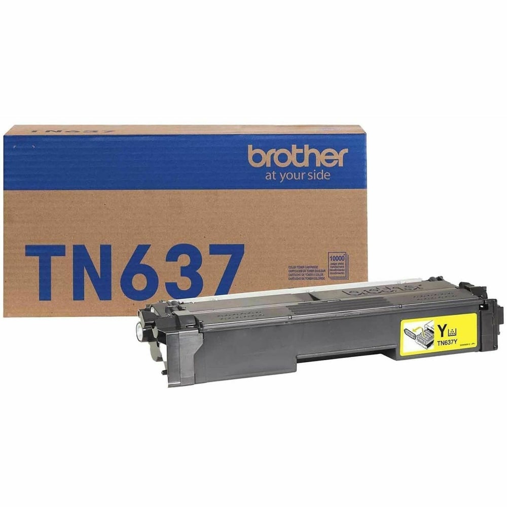 Brother Genuine TN637Y Yellow Ultra High Yield Toner Cartridge MPN:TN637Y