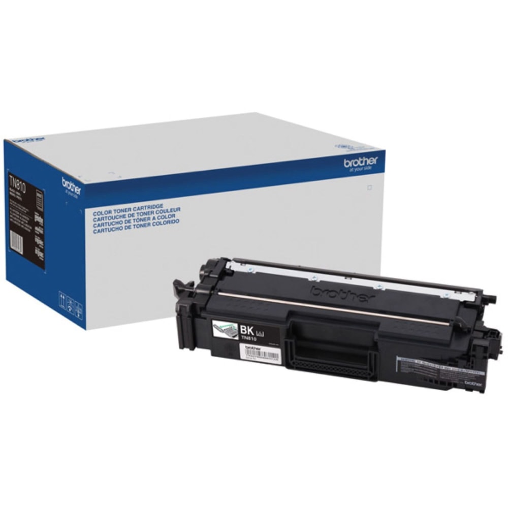 Brother TN810BK Original Standard Yield Laser Toner Cartridge - Black - 1 Each - 9000 Pages MPN:TN810BK