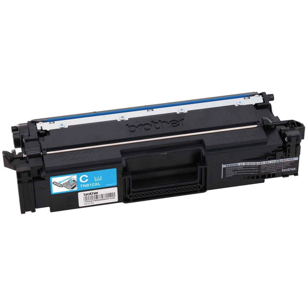 Brother TN810XLC Original High Yield Laser Toner Cartridge - Cyan - 1 Each - 9000 Pages MPN:TN810XLC
